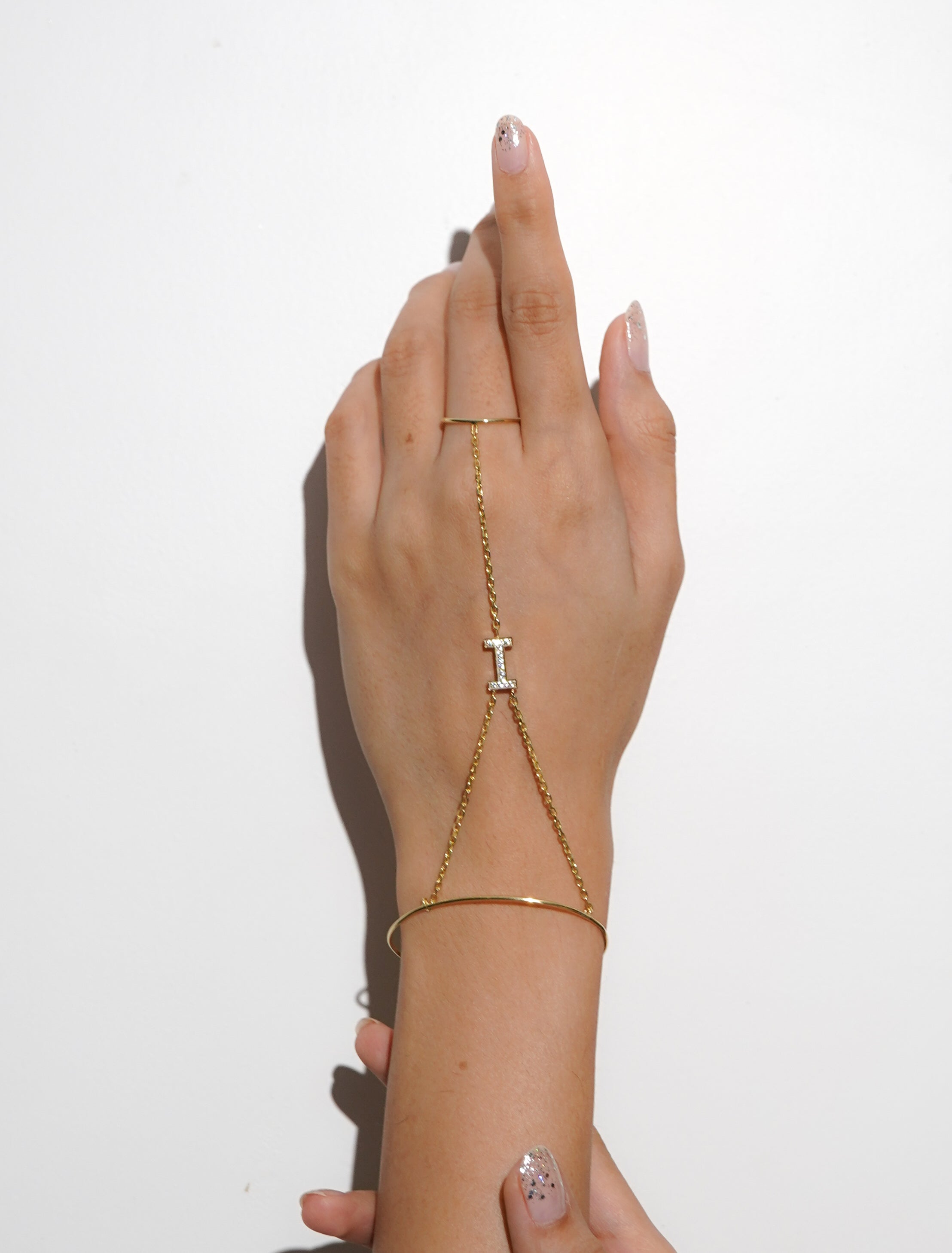 Aeria Minimal Hathphool – 925 Silver Hand Chain