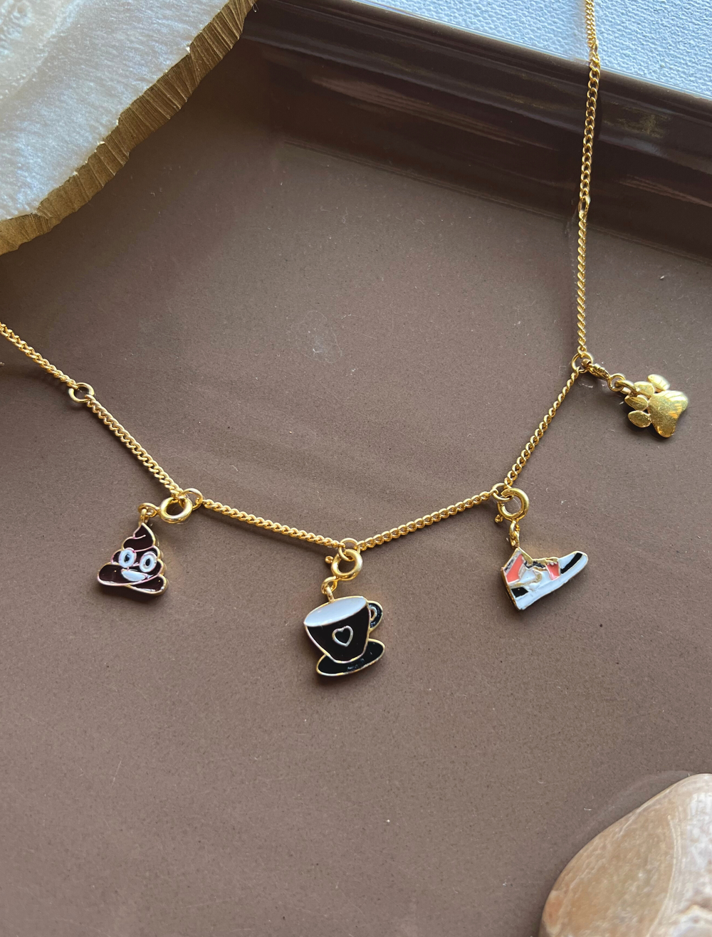Coffee Run Charm Necklace