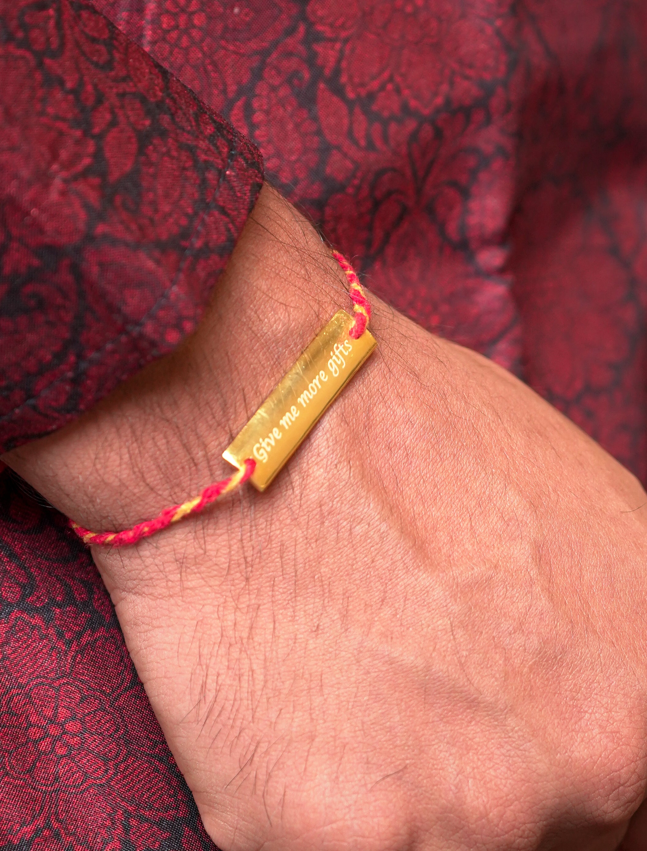 Engravable Bar Rakhi Hamper