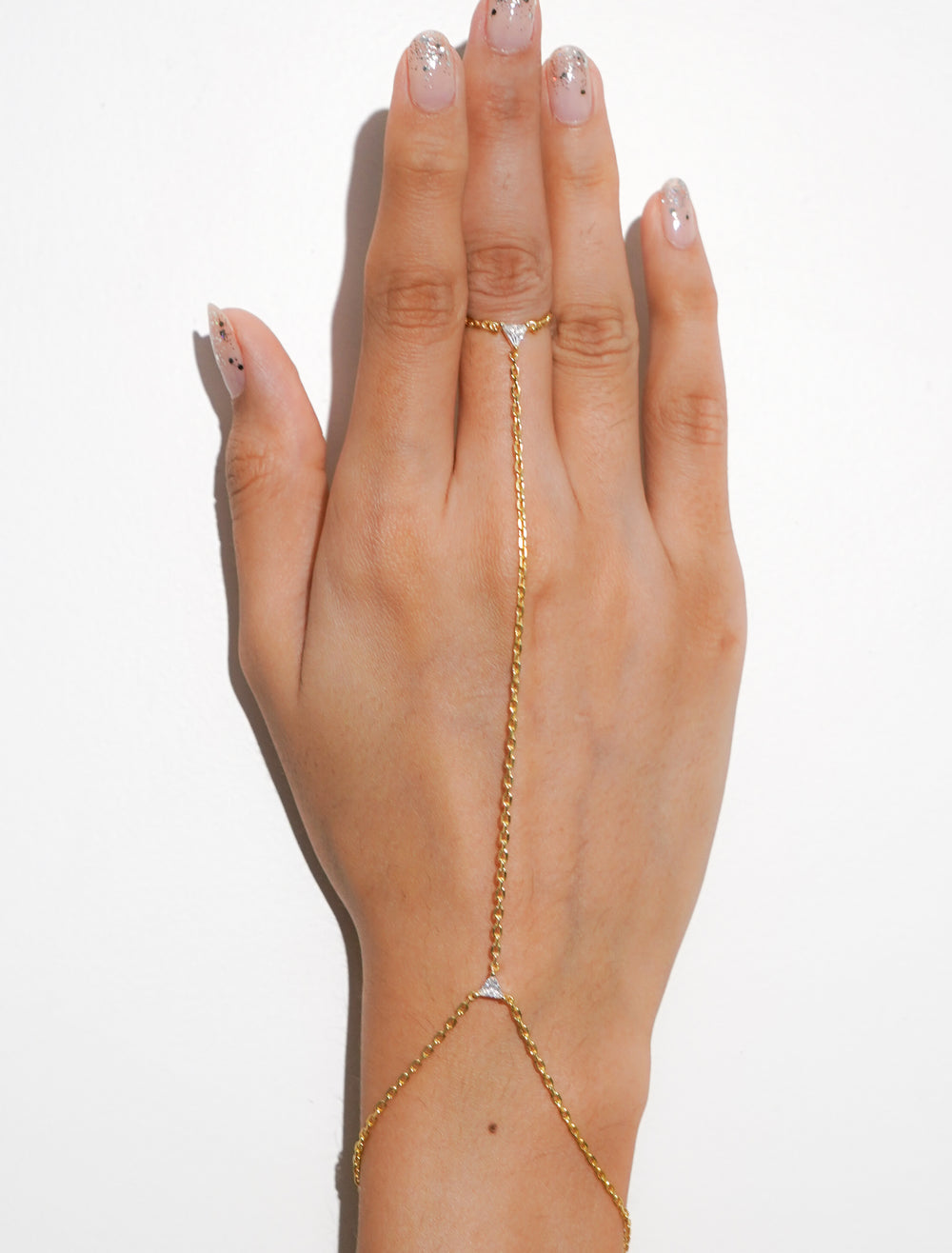 Lyra Minimal Hathphool – 925 Silver Hand Chain