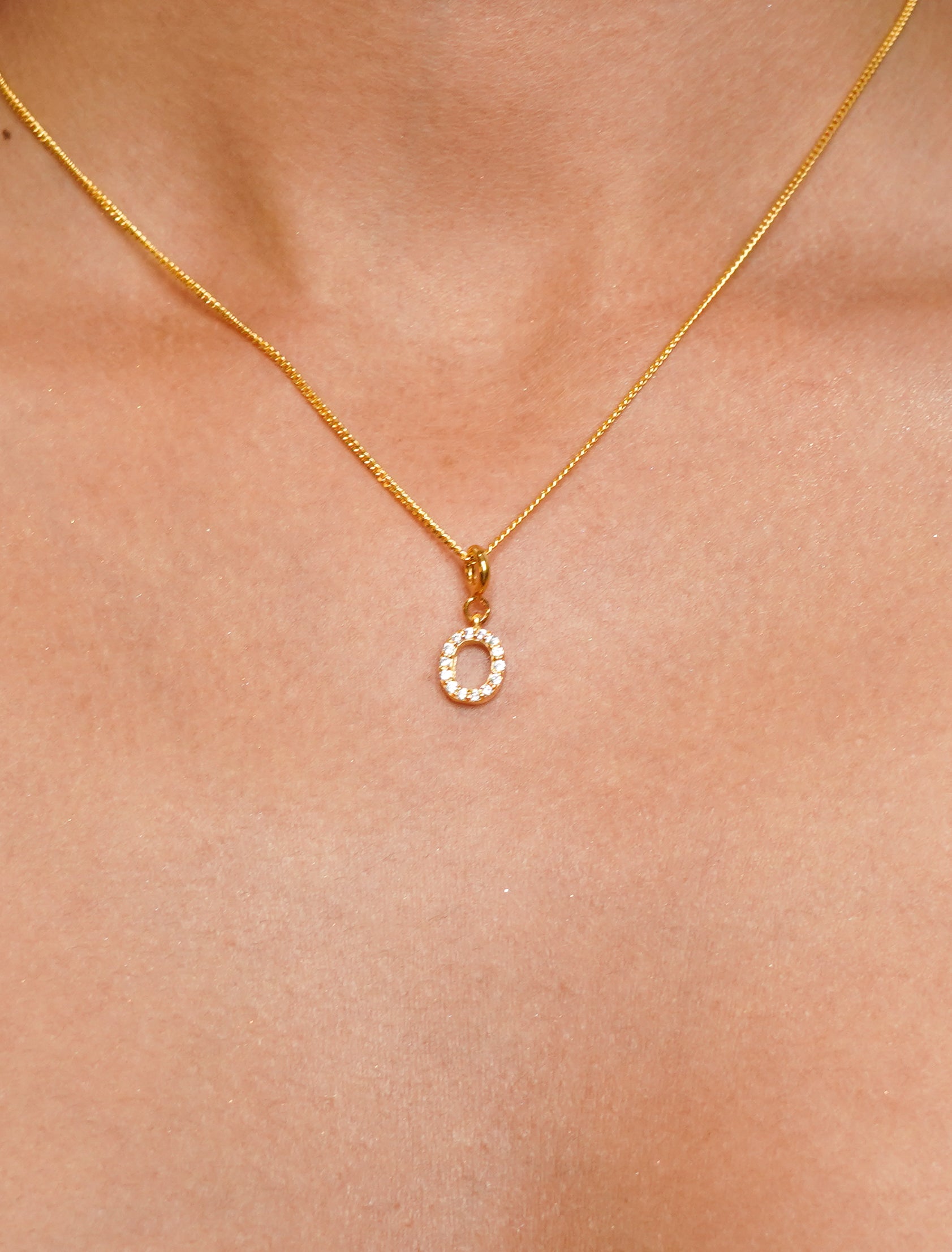 Gold Necklace Initial Necklace Circle Pendant INITIAL NECKLACE A-Z