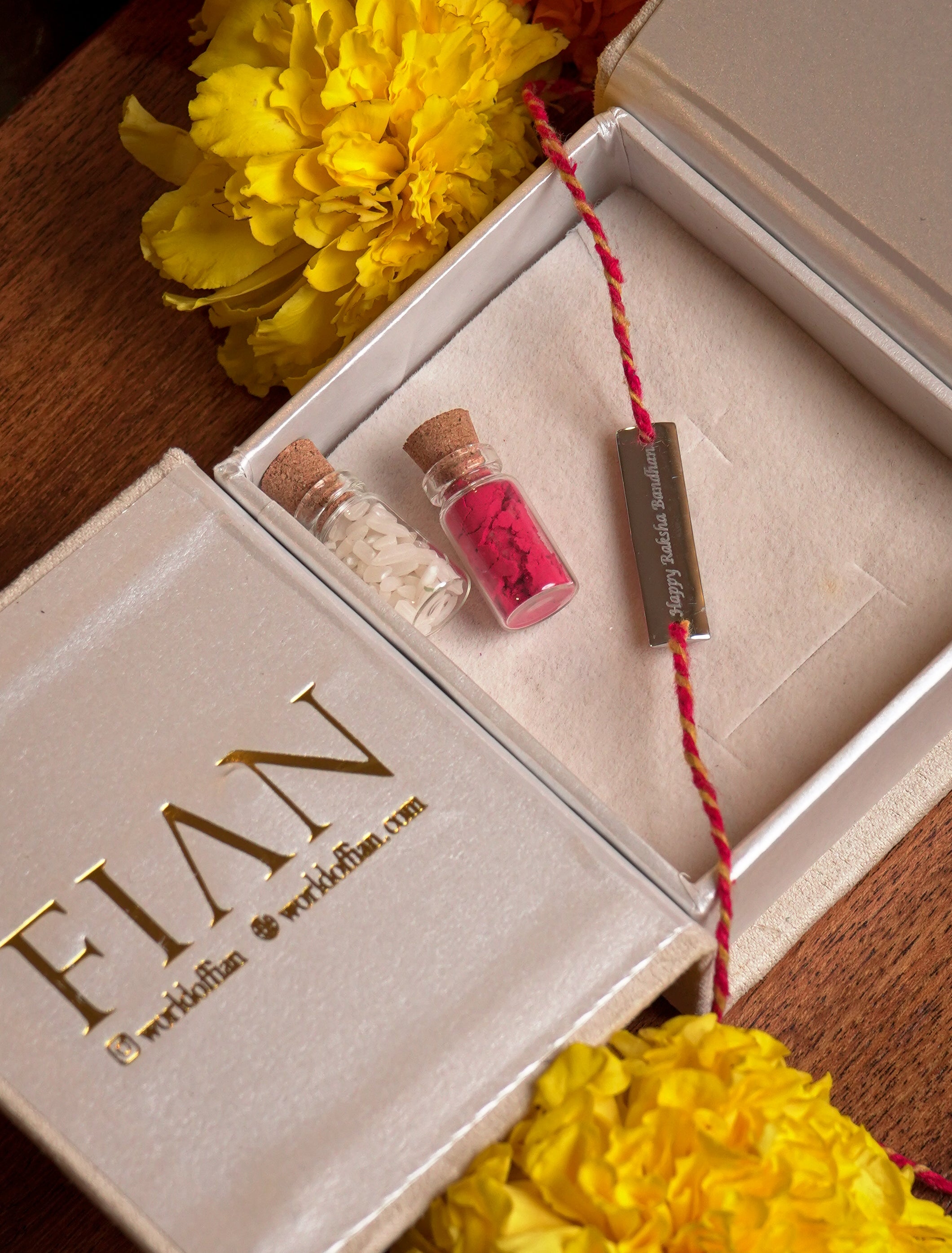 Engravable Bar Rakhi Hamper