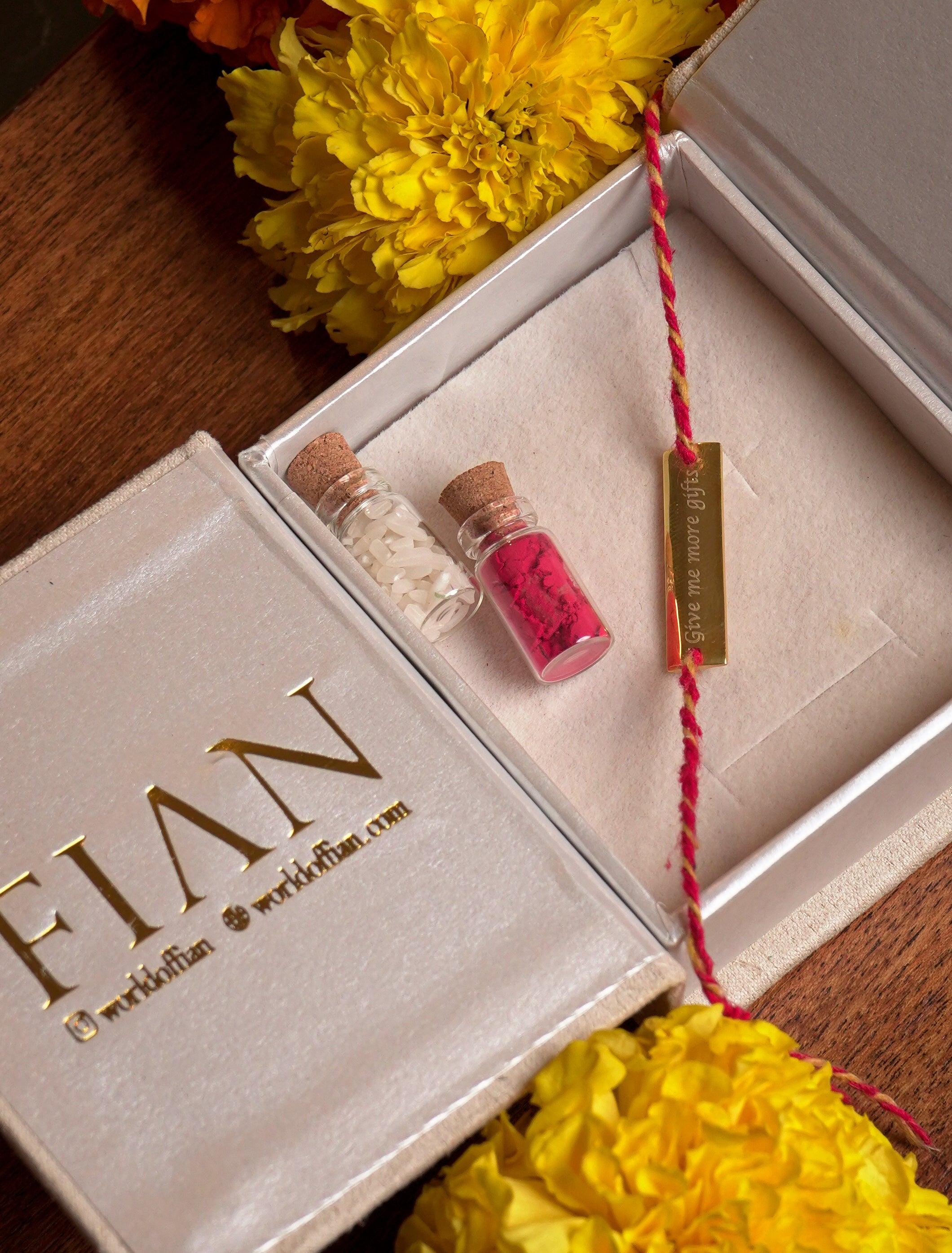 Engravable Bar Rakhi Hamper