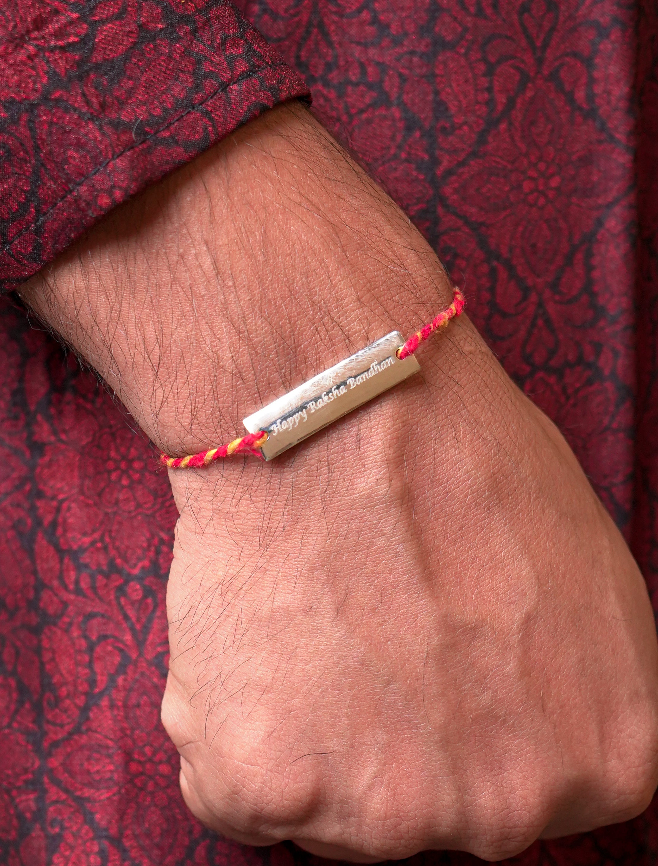 Engravable Bar Rakhi Hamper