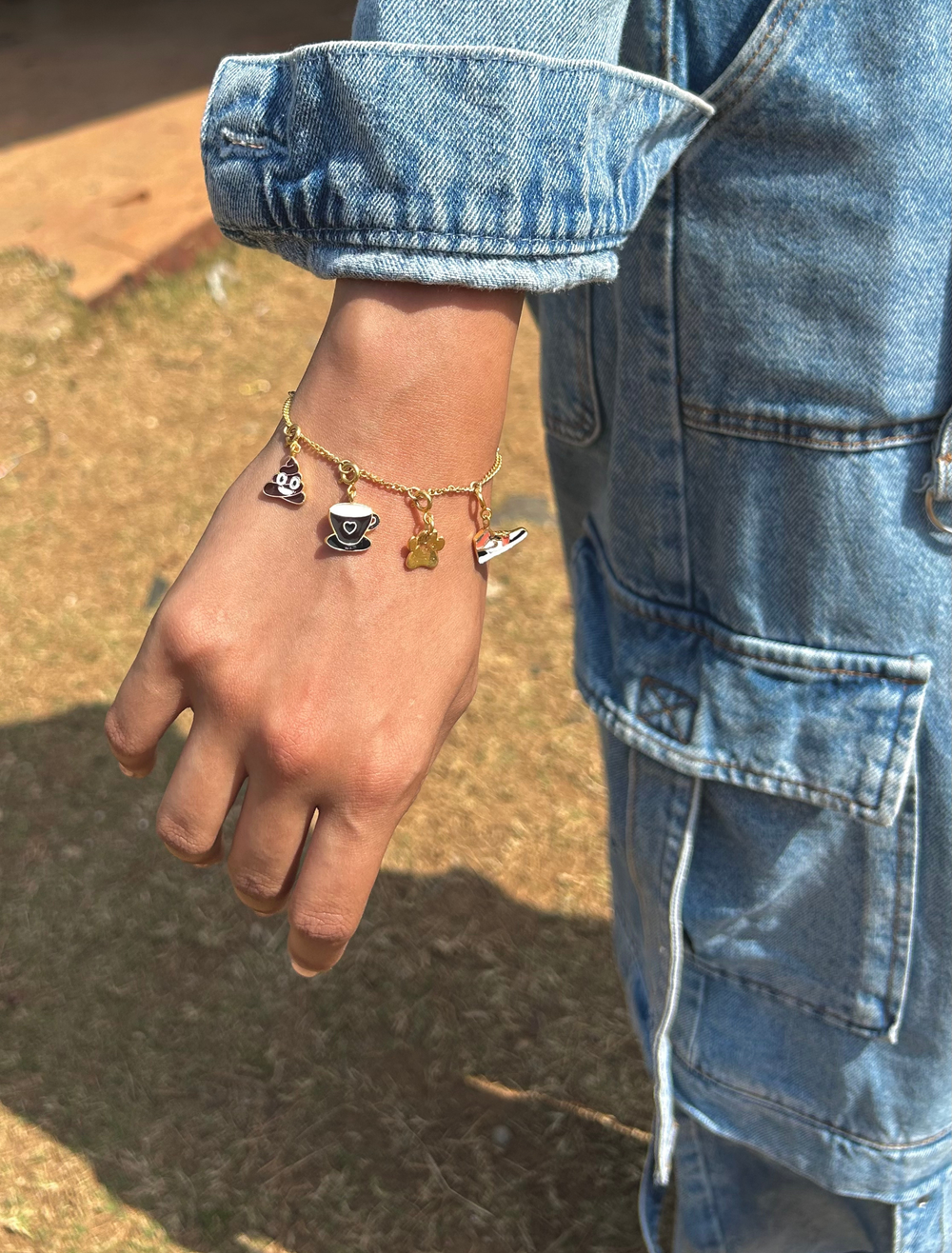Coffee Run Charm Bracelet