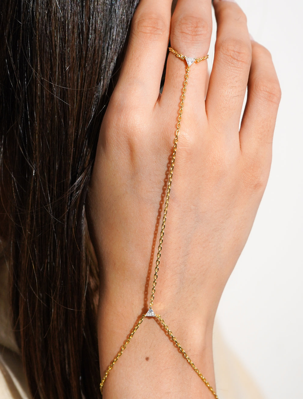 Lyra Minimal Hathphool – 925 Silver Hand Chain