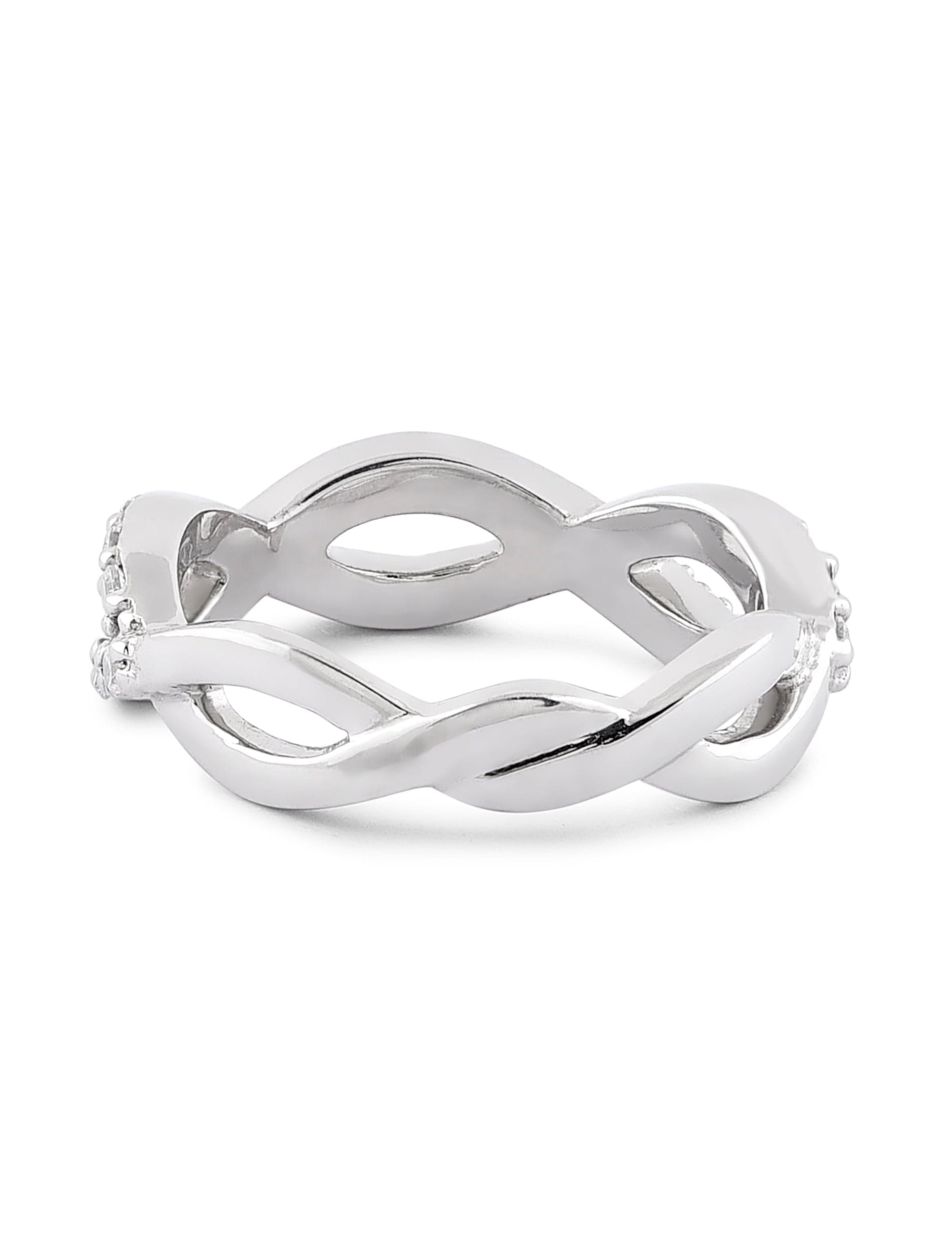 Tiffany Infinity narrow band ring in sterling silver | Tiffany & Co.